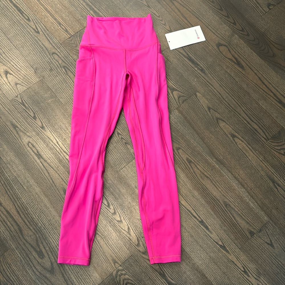 Lululemon Align 25” pant pink with pockets